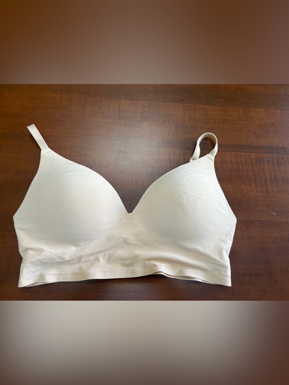 Victoria's Secret Pink Smooth Foam Cup Bralette - Cream